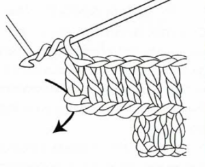 augmentation ouvrage brides crochet fin de rang