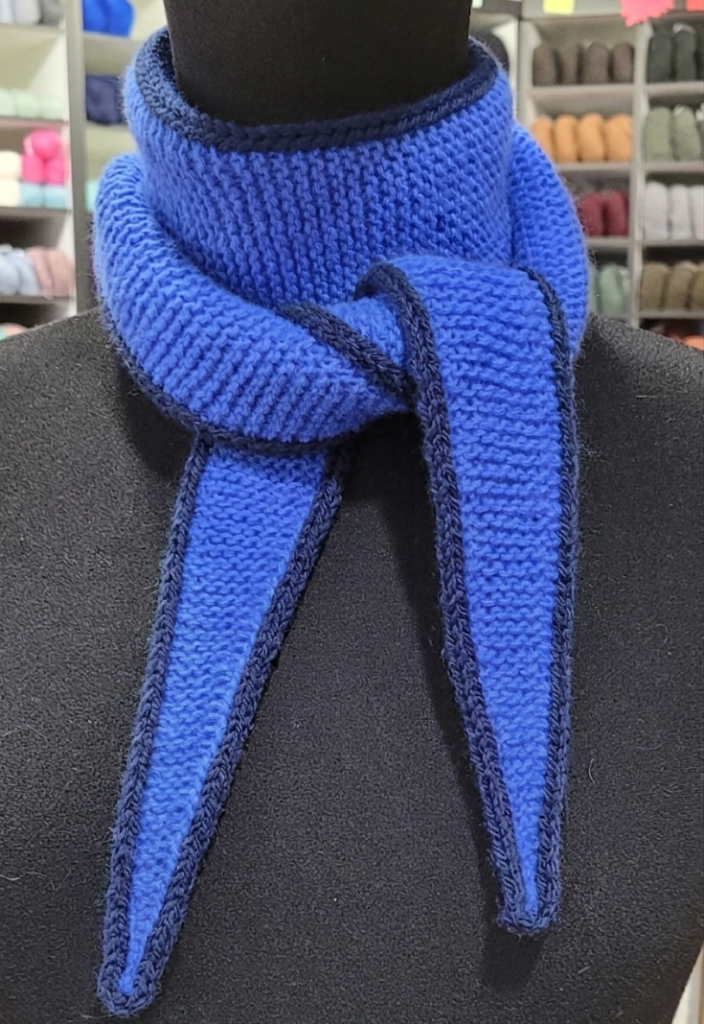 sophie scarf bordure i cord couleur différente