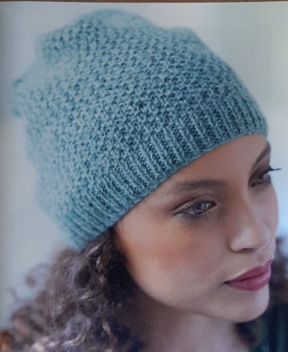 Bonnet slouthy point de riz