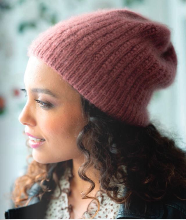 Bonnet slouthy côtes sillons