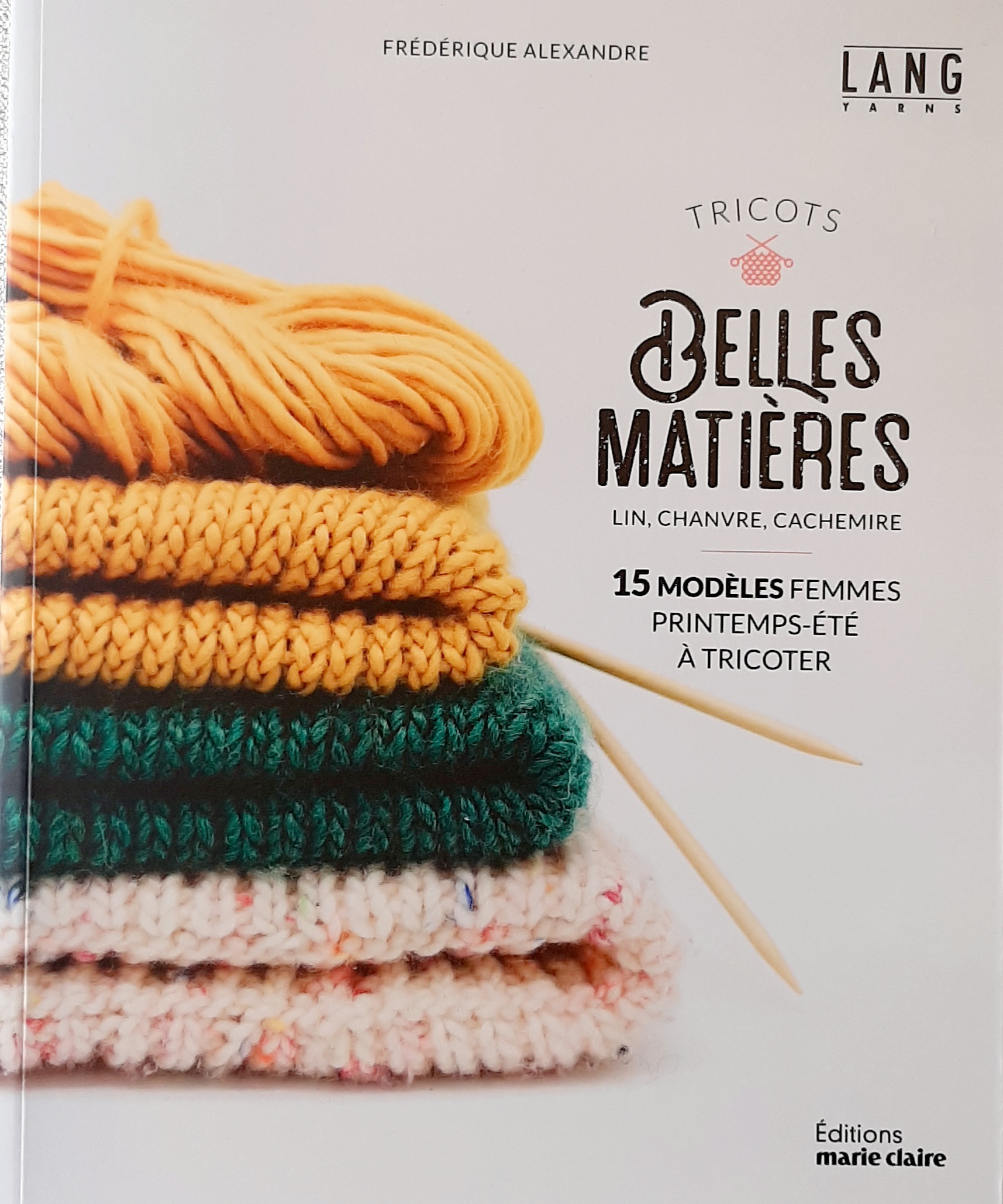 Livre tricots belles matières fils Lang Yarns