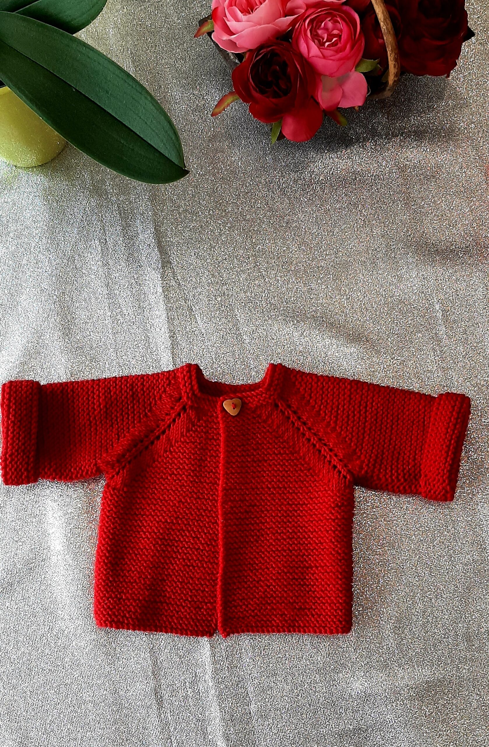 tricoter un gilet bébé laine Merino 120 Lang Yarns