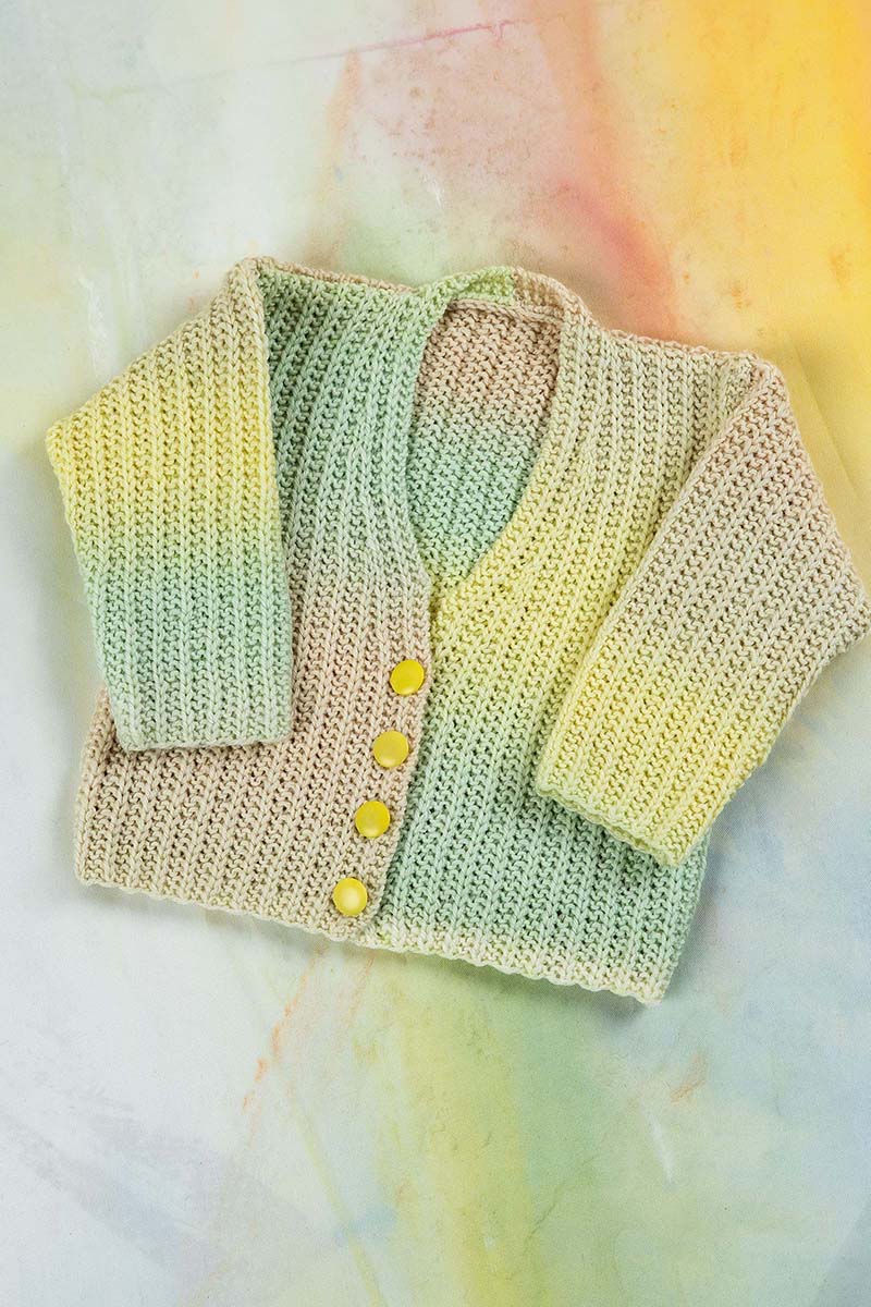tricoter un gilet bébé Gilet 11 catalogue Lang Yarns Punto 35