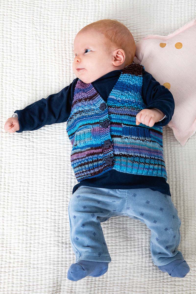 Gilet bébé 12 catalogue Lang Yarns Punto 54