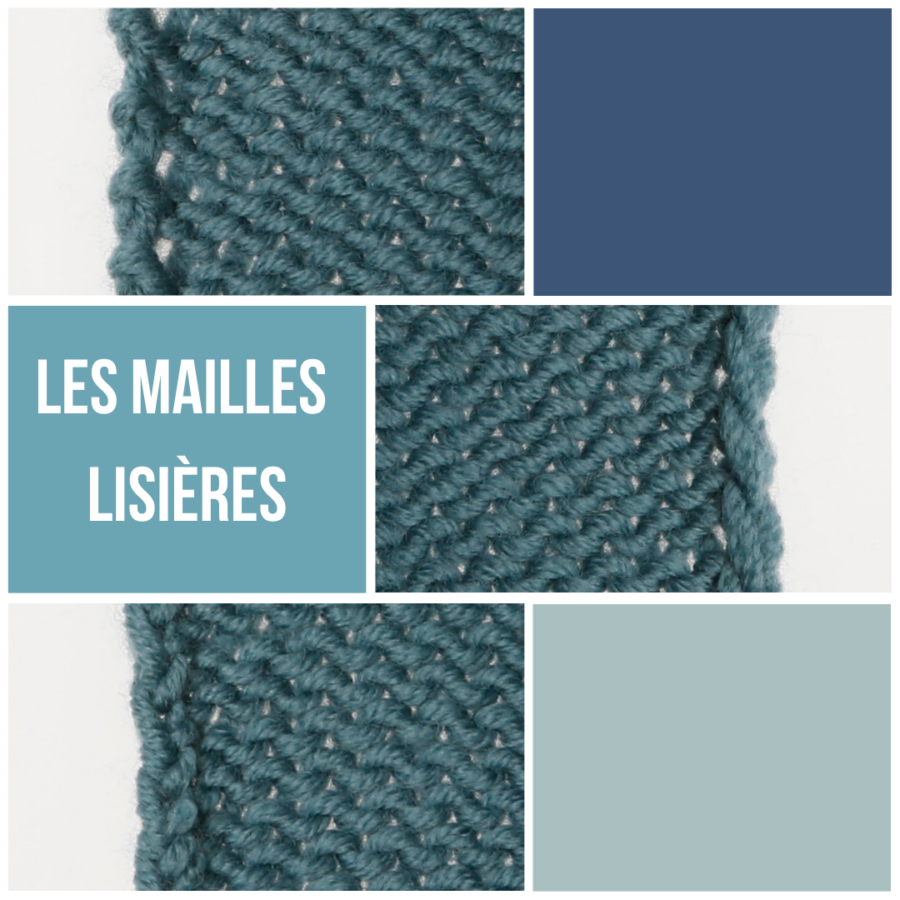 mailles lisières au tricot