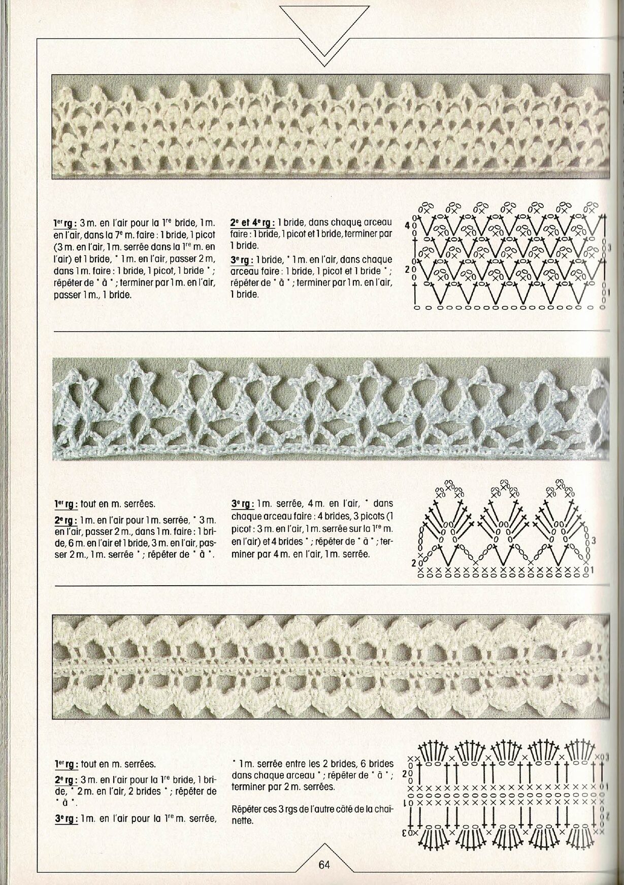 Bordures au crochet