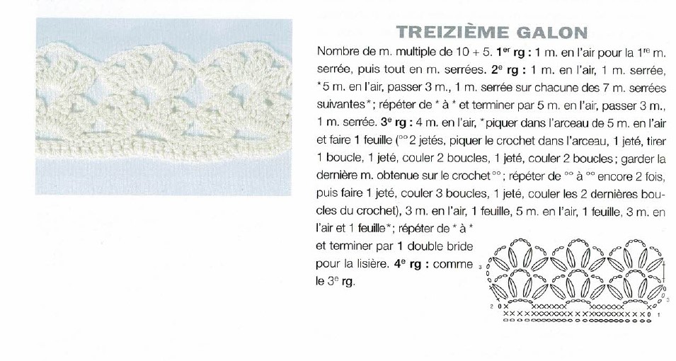 13ème galon crochet