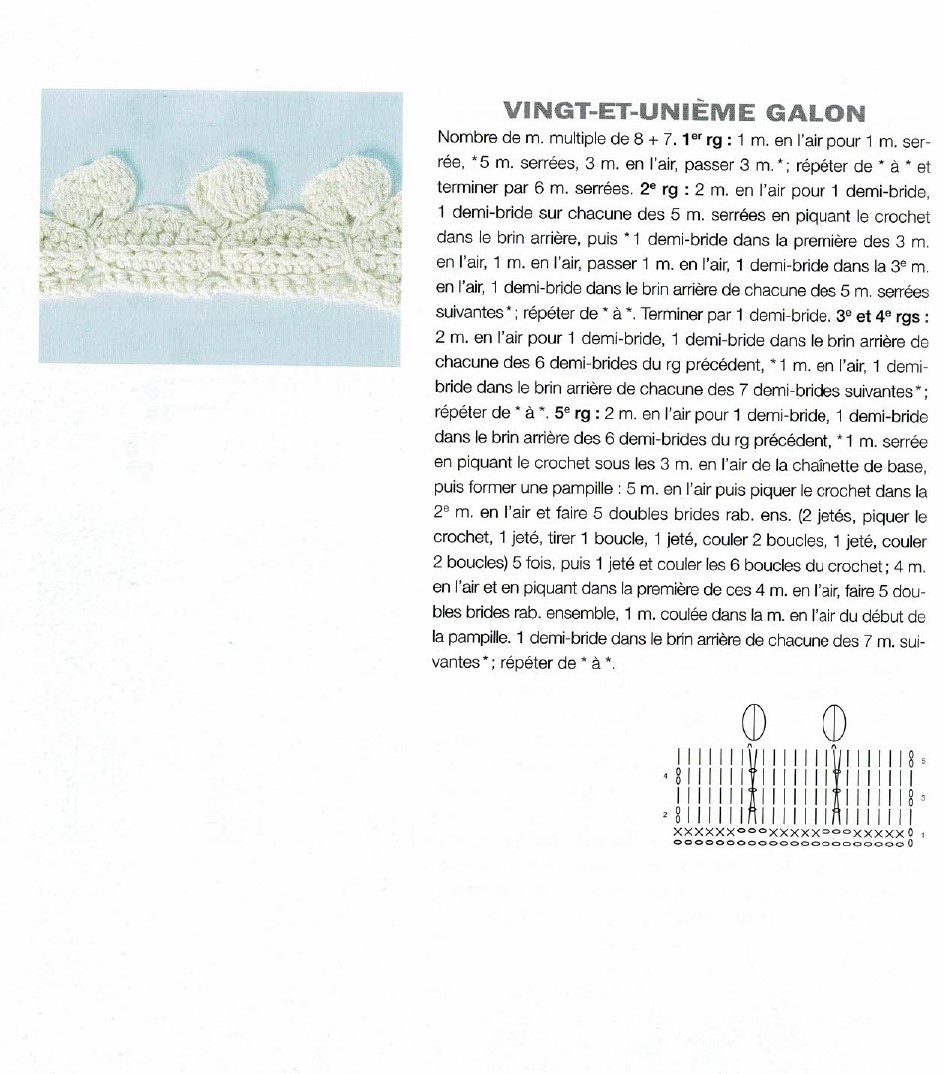 21ème galon crochet