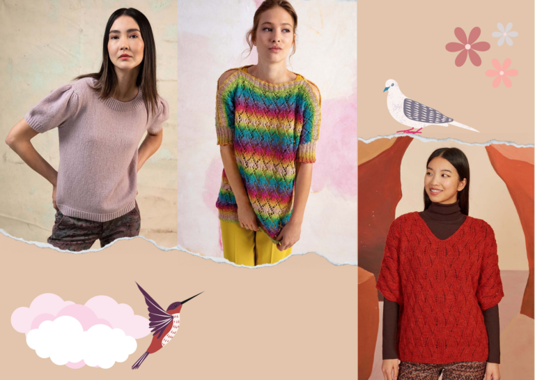 Pull avec manches courtes, comment le tricoter ? - Le blog de Ladylaine