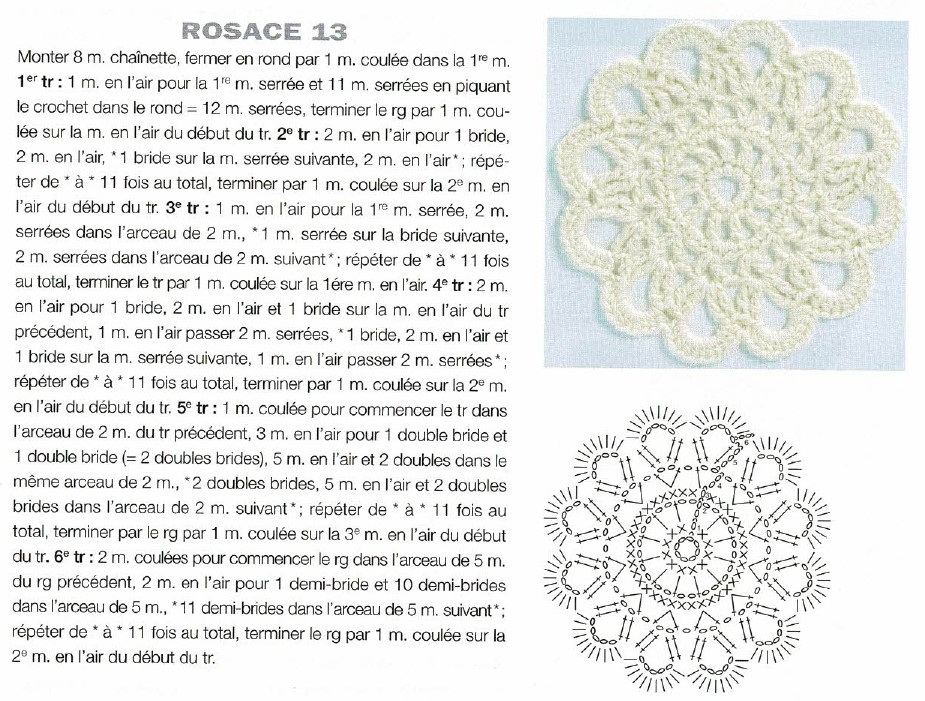 crocheter des rosaces