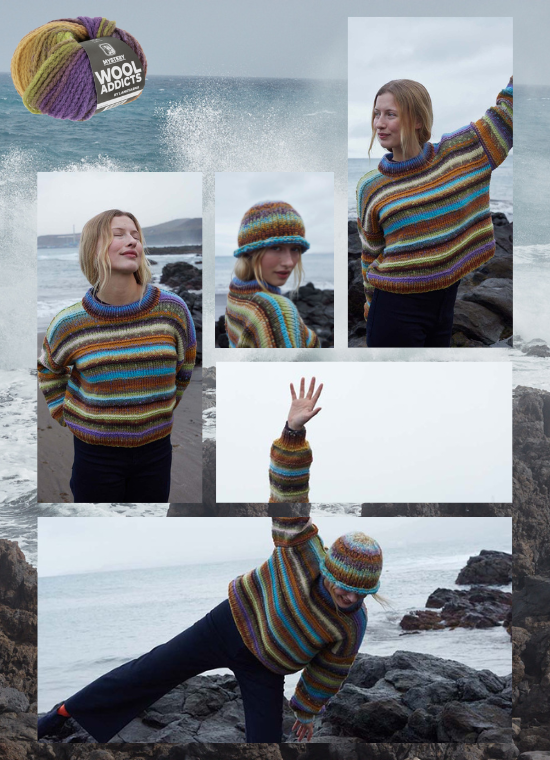 Pull laine Mystery Find Joy Wooladdicts by Lang Yarns
