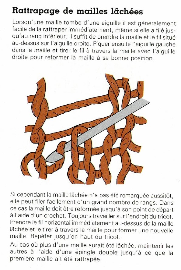 rattraper une maille