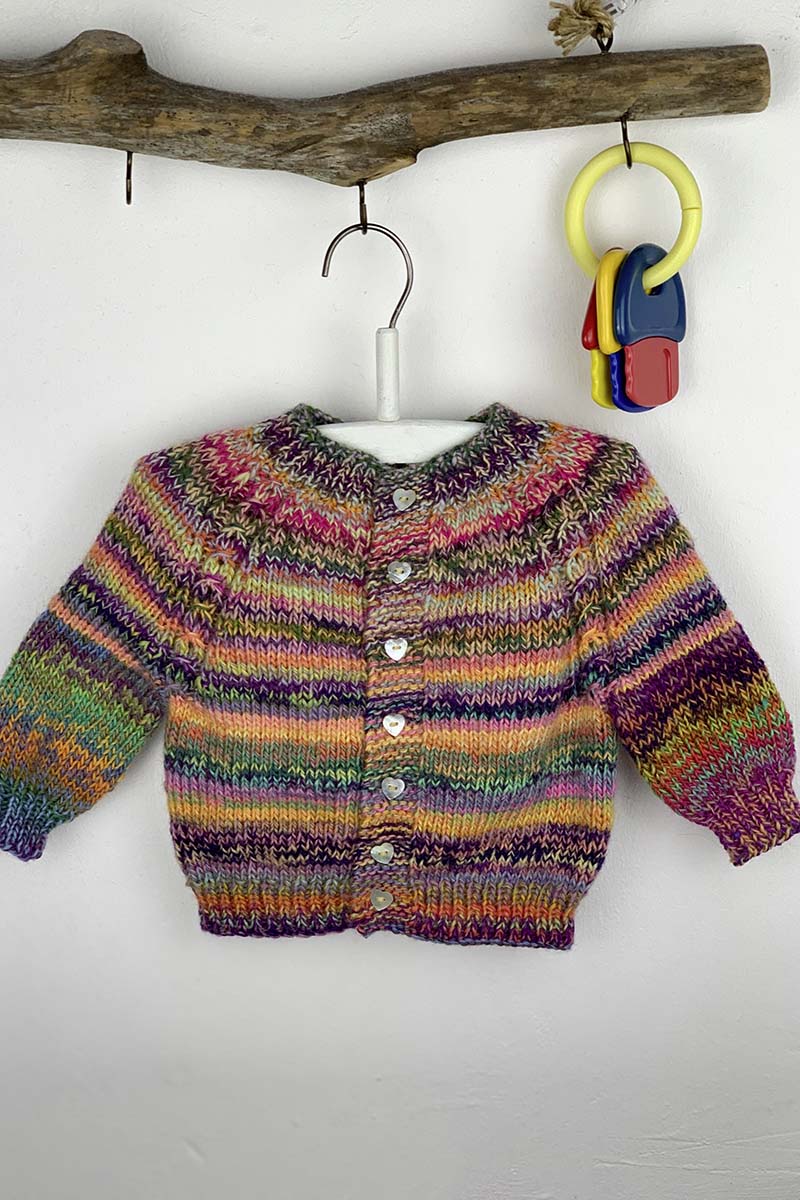 Gilet layette laine Mille Colori Baby Lang Yarns