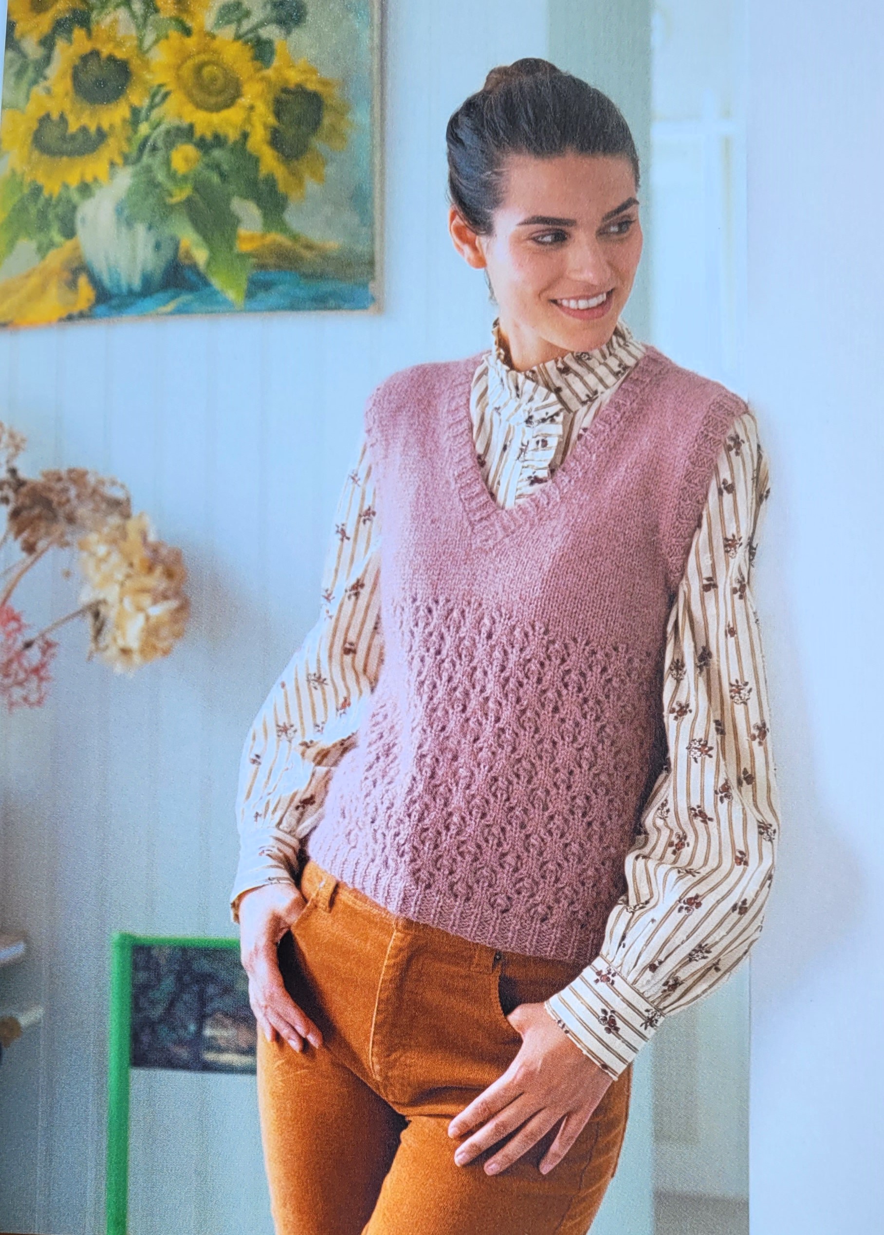 Livre je tricote des pulls, vestes, gilets Frederique Alexandre, editions Marie claire, laines Lang Yarns