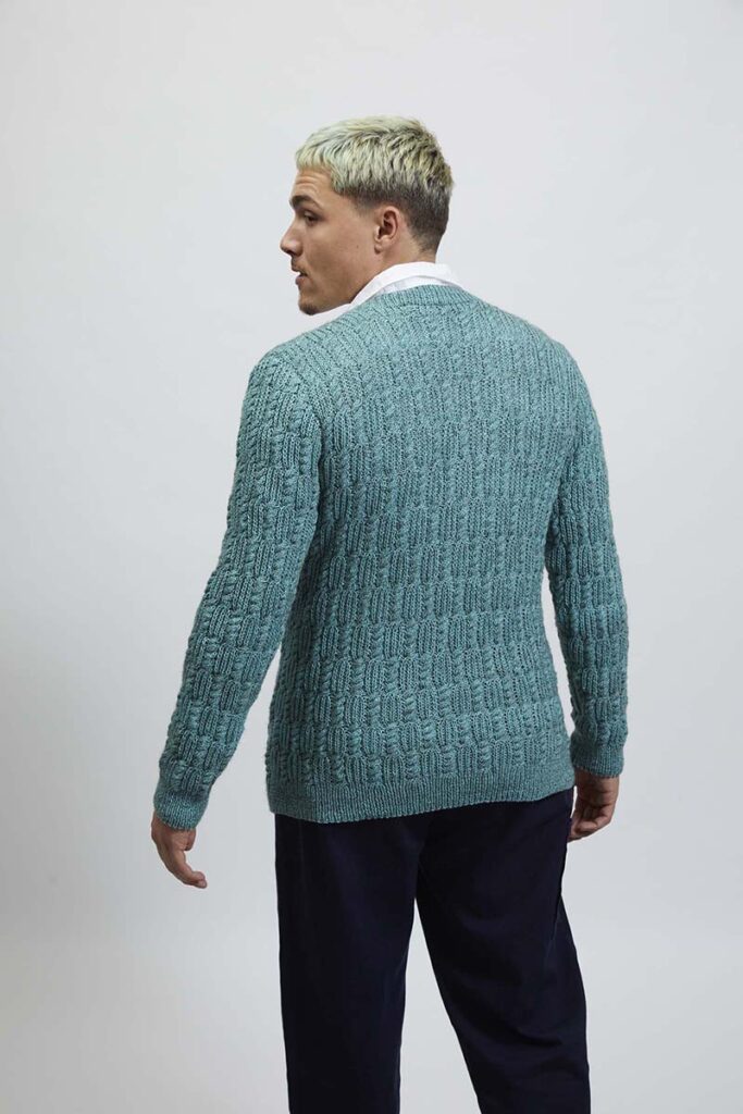 Pull homme Anton n°52 catalogue Lang Yarns FAM 280 Collection