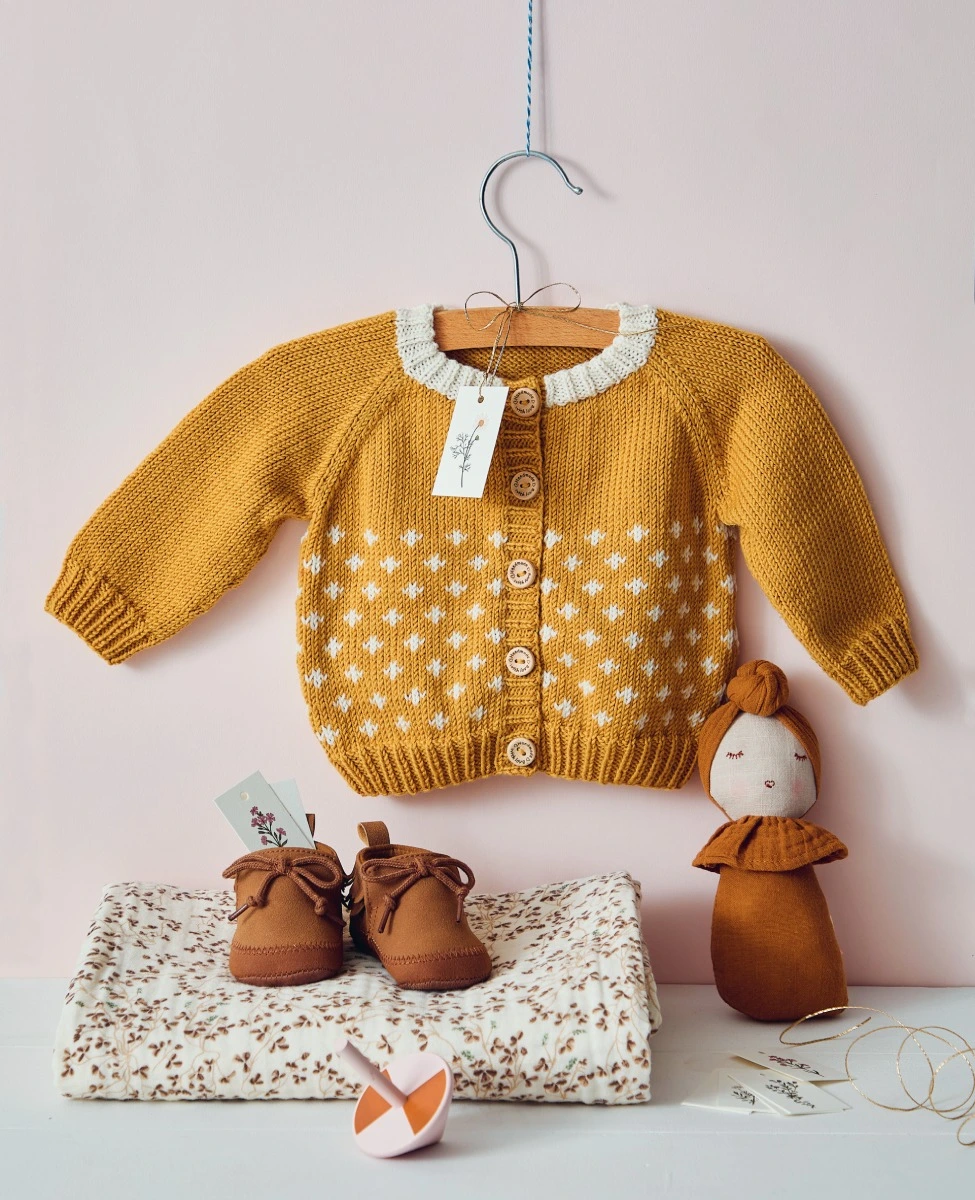 Livre tricoter un trousseau de naissance laines lang yarns de frederique alexandre