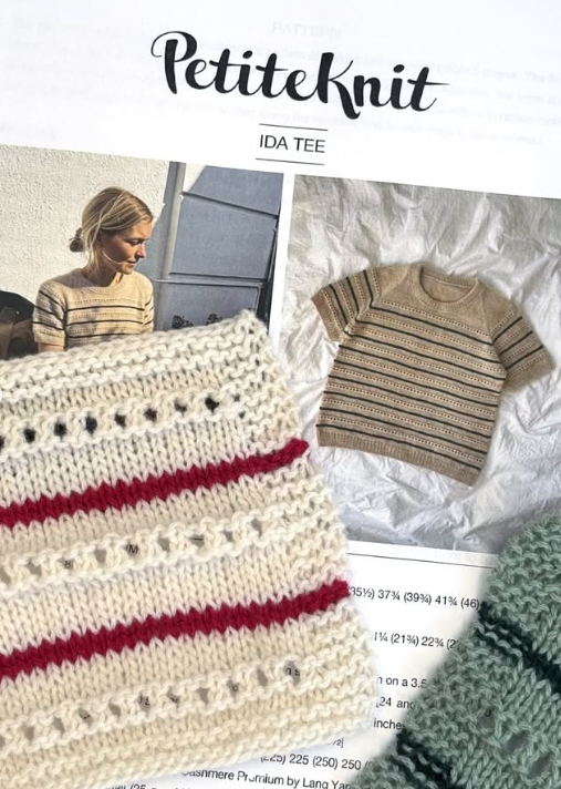 laine Cashmere Premium Lang Yarns Ida Tee de PetiteKnit