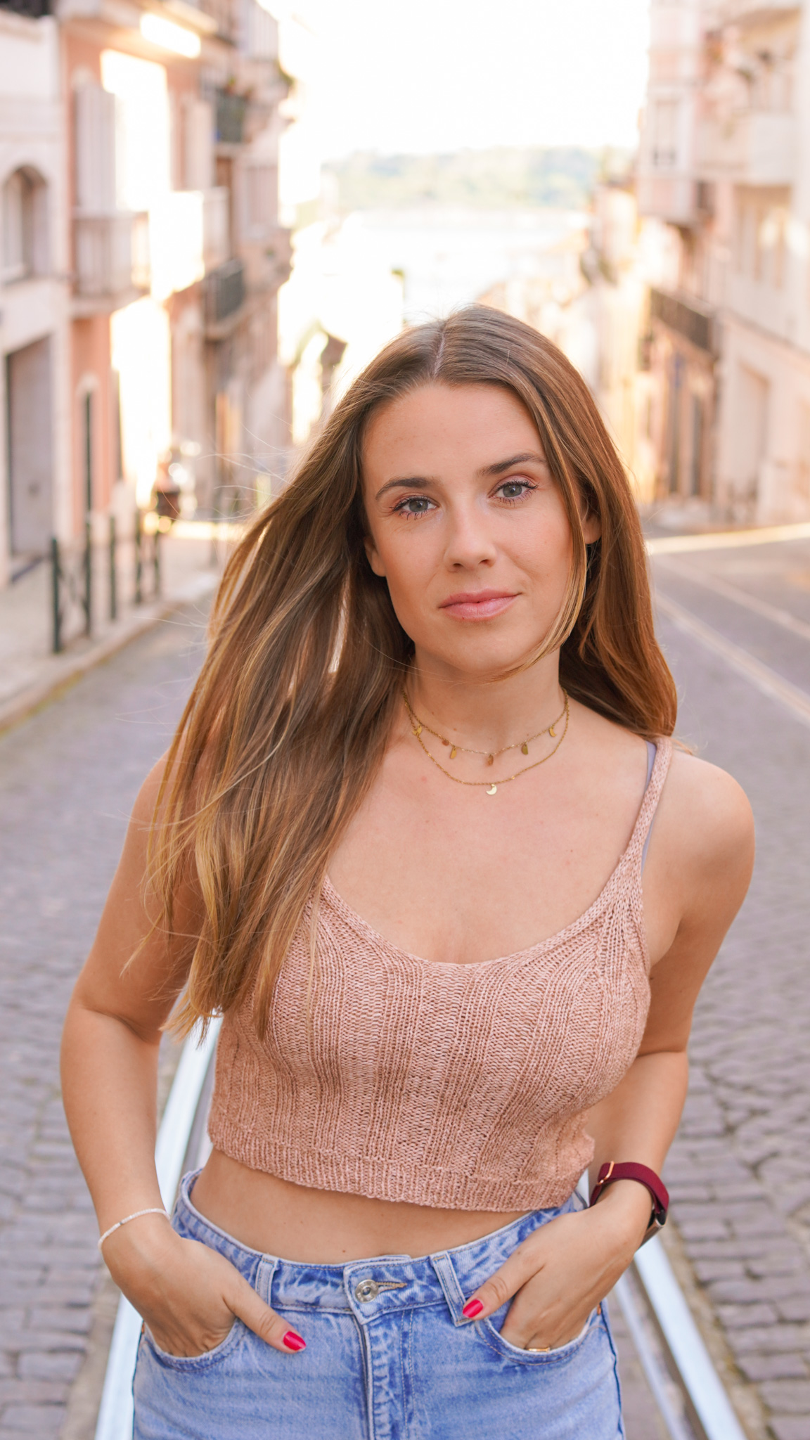 Crop-top Cakely Judith Jelena, laine, coton et yack Vaya de Lang Yarns