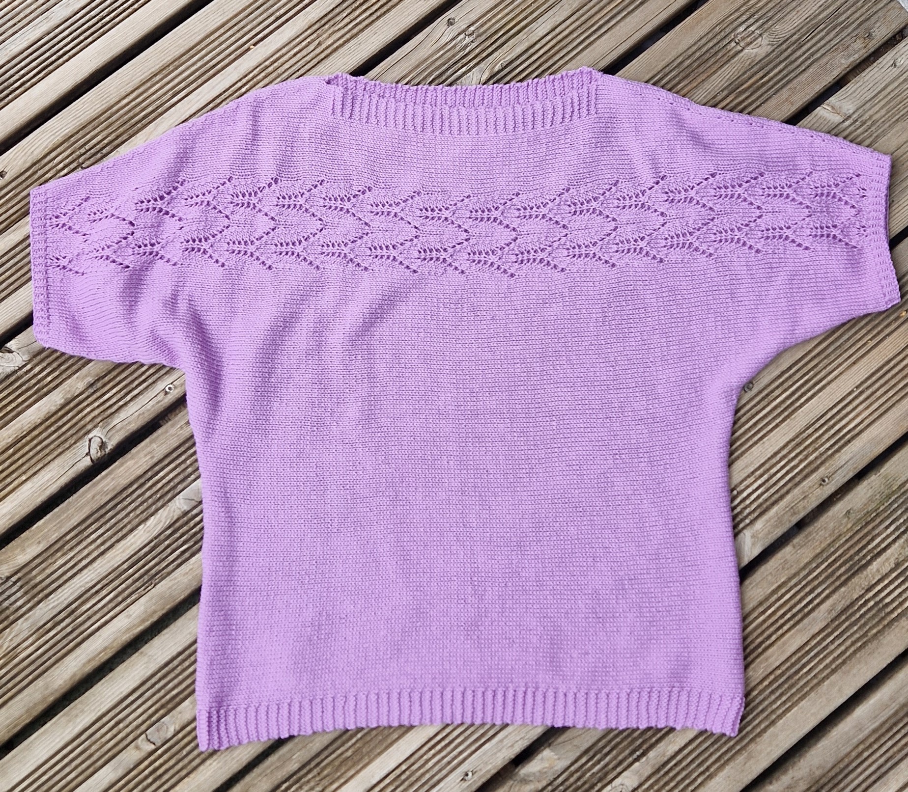 Pull ajouré en coton Baby Cotton, modèle 58 catalogue Lang Yarns FAM 276