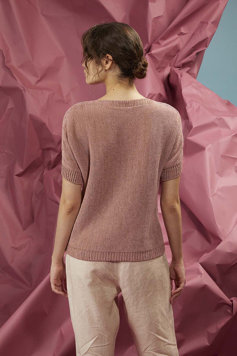 Pull 58 catalogue Lang Yarns FAM 276 en coton Carly Lang Yarns