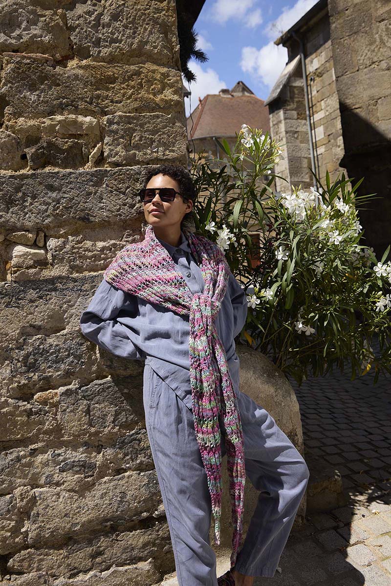 Châle 9 catalogue Lang Yarns Punto 82 Lisboa