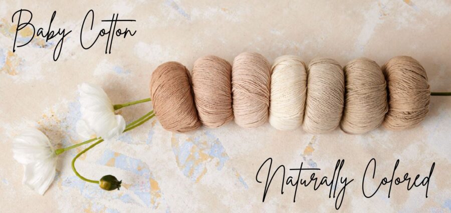 baby cotton naturally colored lang yarns