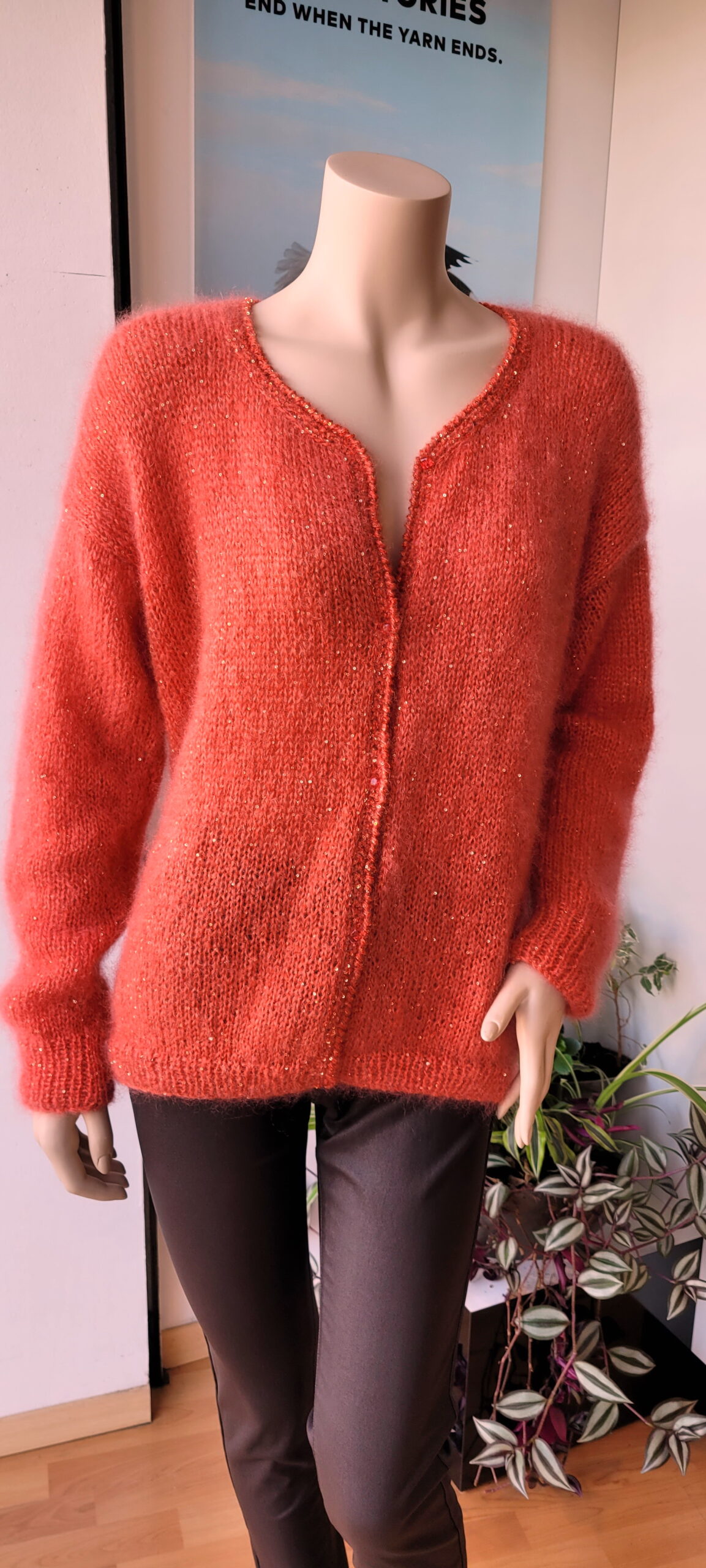 Gilet Mohair Luxe et Paillettes Lang Yarns