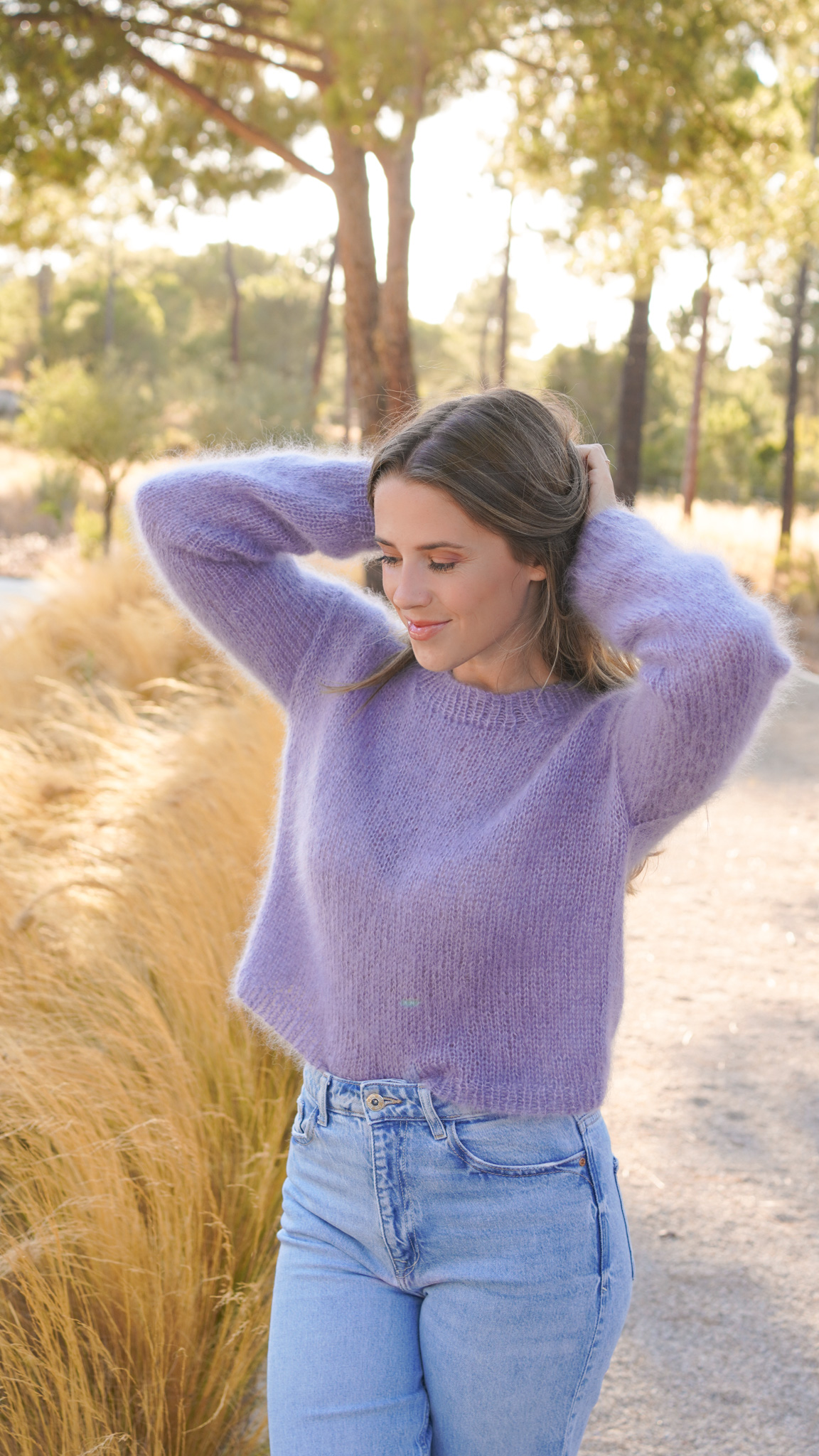 Pull lapa Judith Jelena laine Mohair Luxe Lang Yarns
