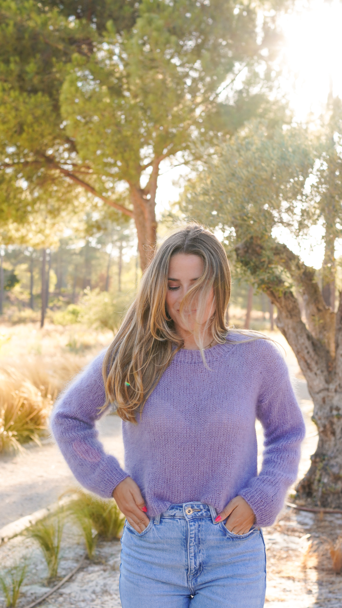 Pull lapa Judith Jelena laine Mohair Luxe Lang Yarns