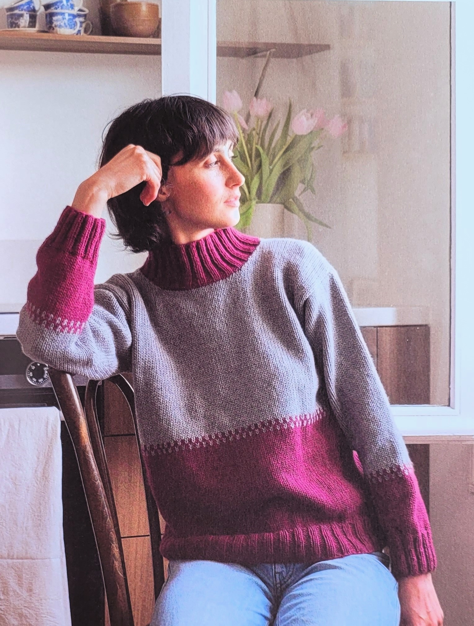 Livre Mailles Nordiques de Frédérique Alexandre, laines Lang Yarns, Editions Marie Claire