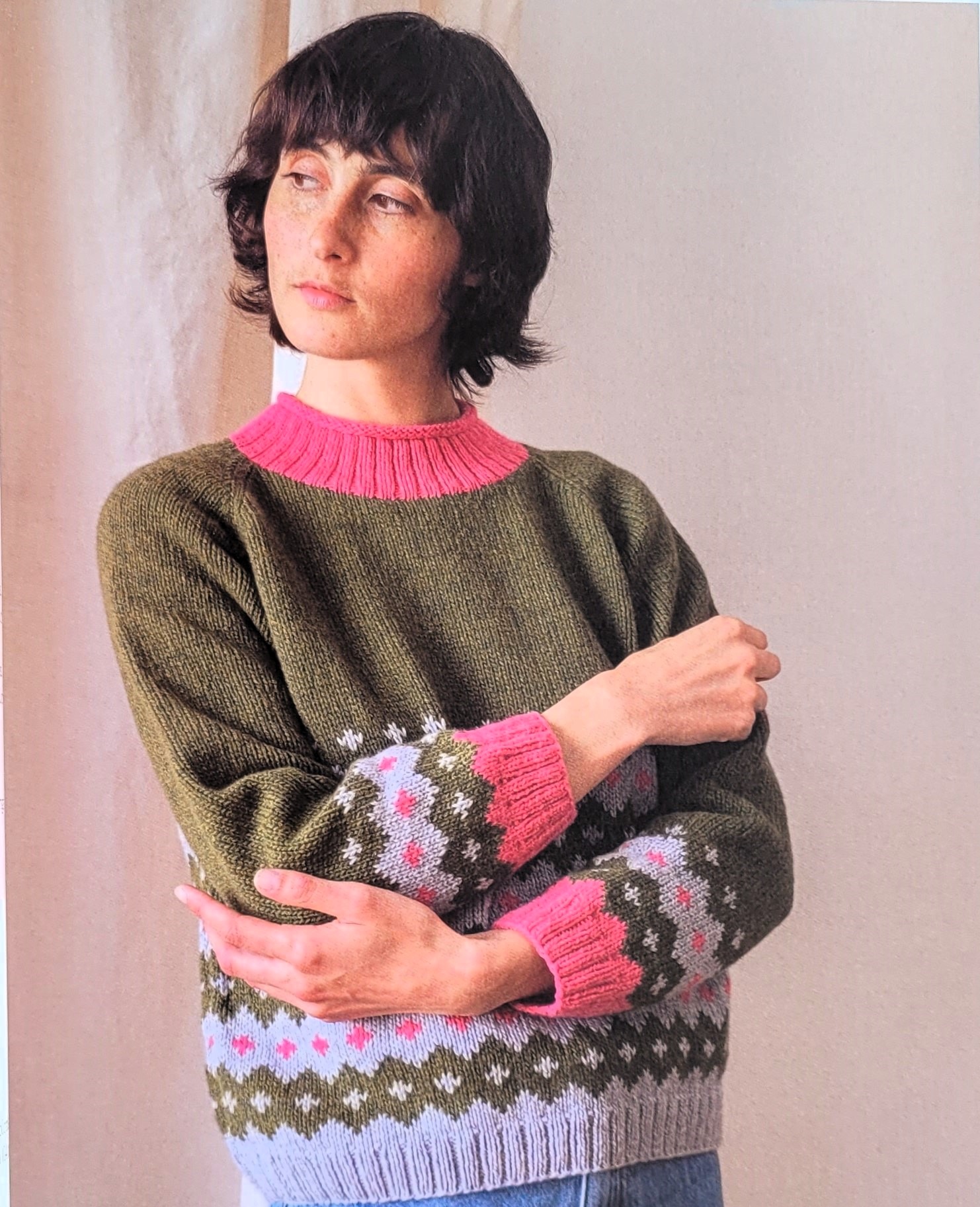 Livre Mailles Nordiques de Frédérique Alexandre, laines Lang Yarns, Editions Marie Claire
