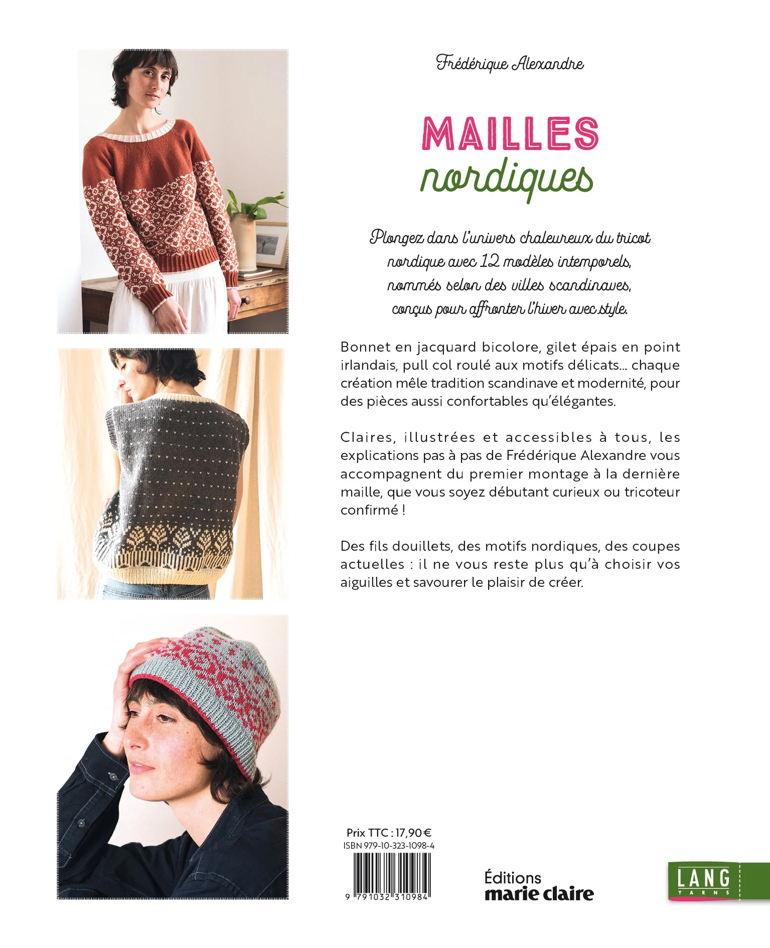 livre mailles nordiques de frederique alexandre laines lang yarns