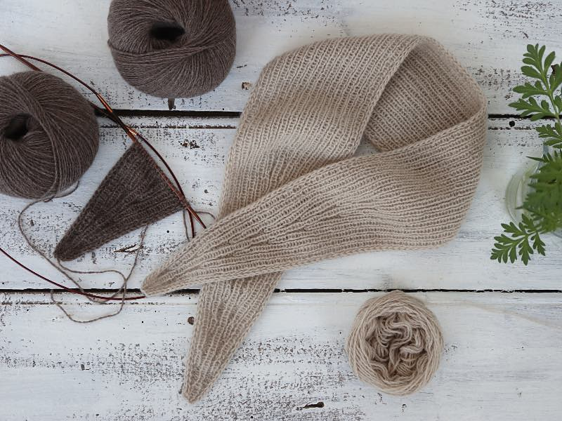 Isolde Scarf laine Cashmere Lace Lang Yarns