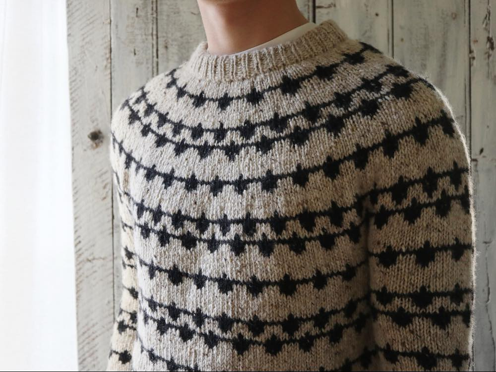 Pull Siw homme laine Donegal Tweed + Lang Yarns
