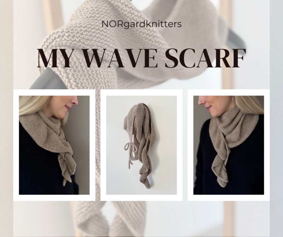 my wave scarf norgaardknitters