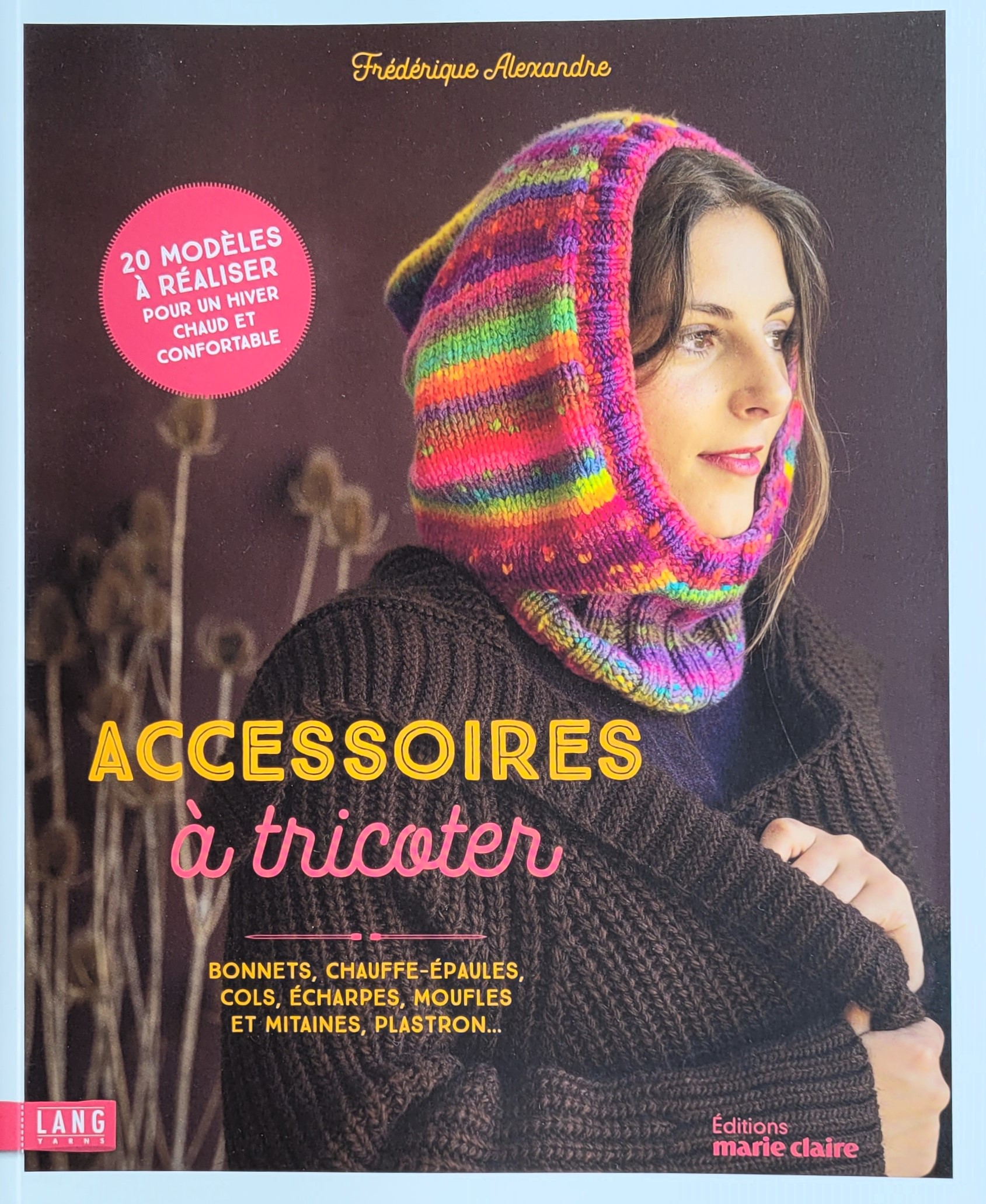 Livre accessoires à tricoter frédérique alexandre laines lang Yarns Editions Marie Claire