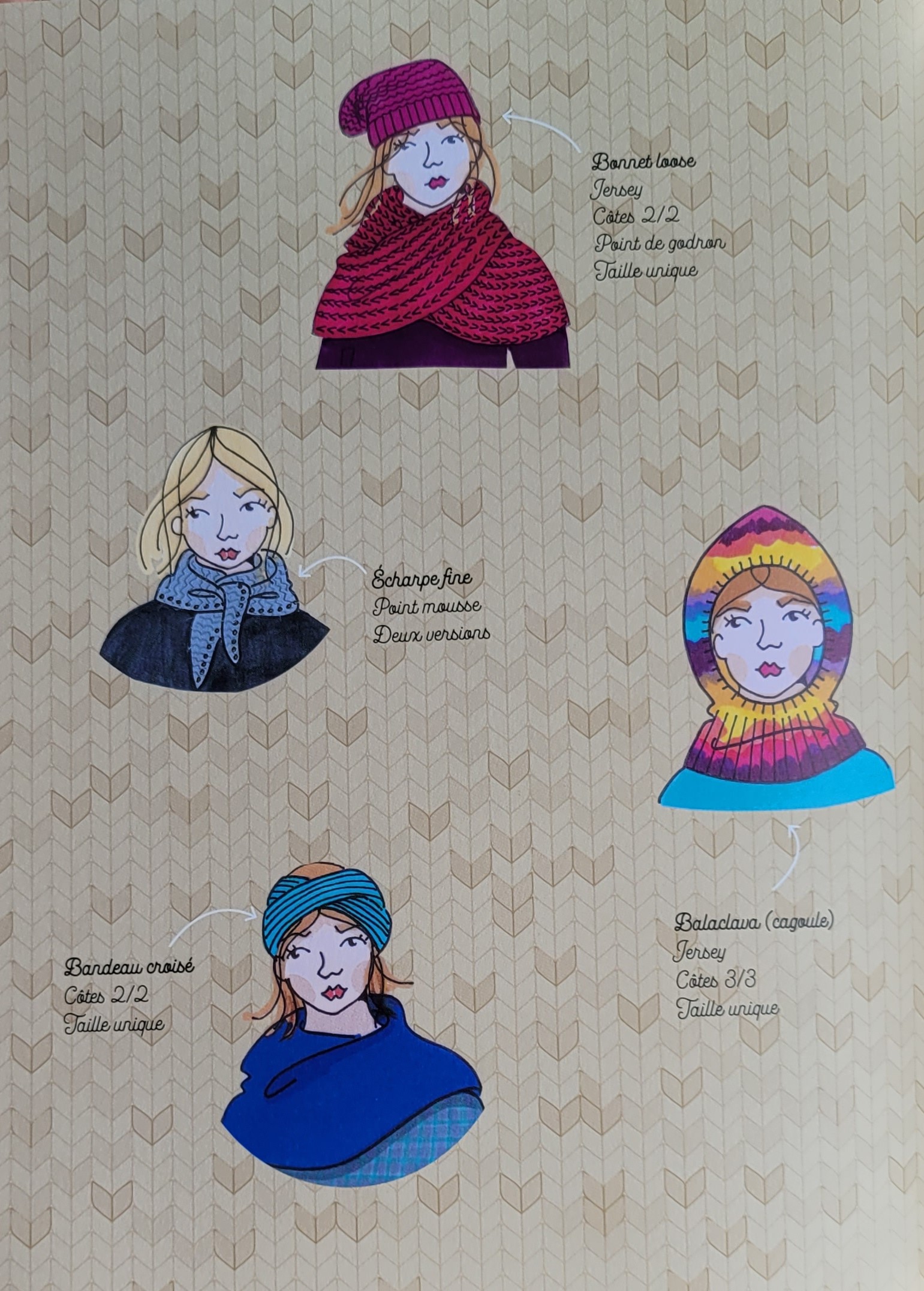 Livre accessoires à tricoter frédérique alexandre laines lang Yarns Editions Marie Claire