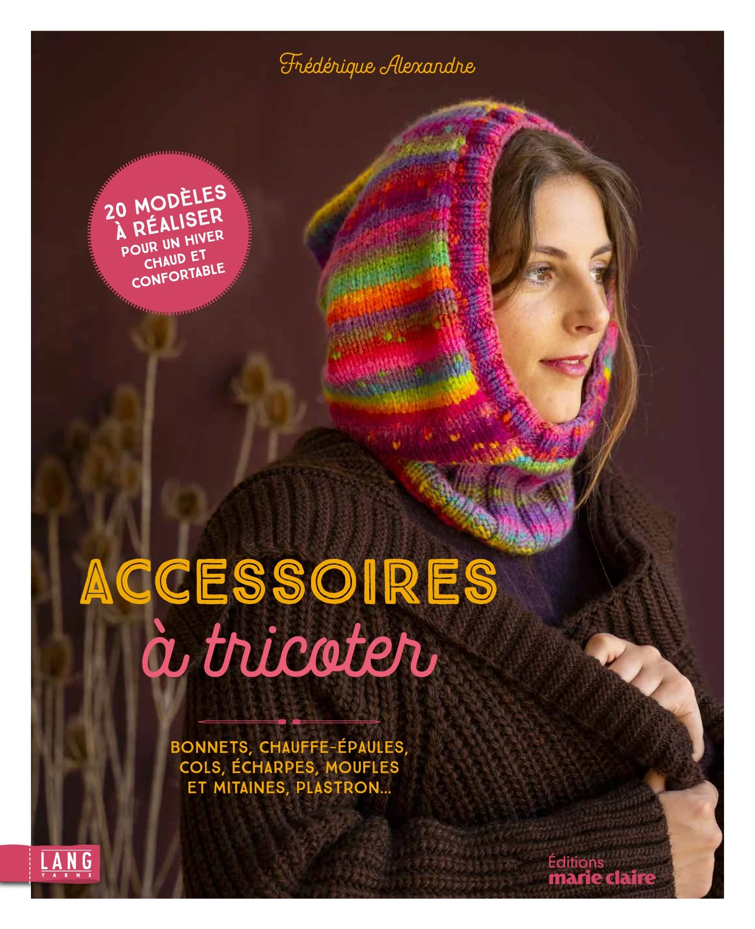 Livre accessoires à tricoter frédérique alexandre laines lang Yarns Editions Marie Claire