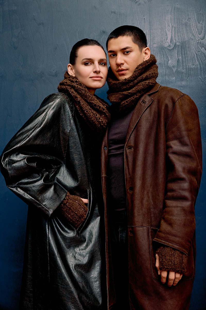 Ensemble snoods et mitaines catalogue Lang Yarns Punto 89 Baby Lama