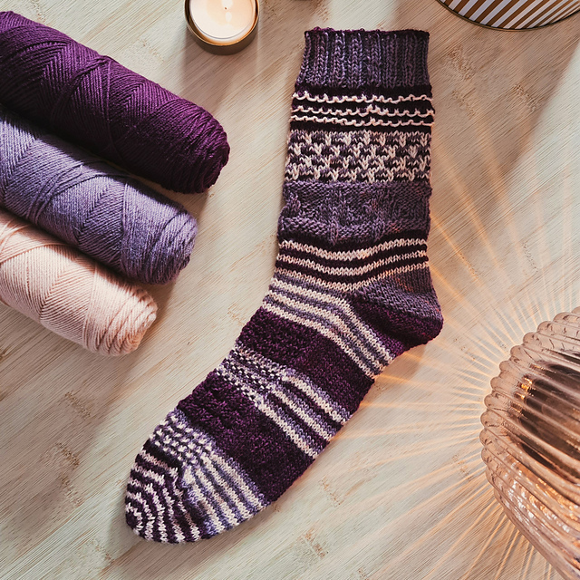 stripy soxx kal avent 2023 lang yarns