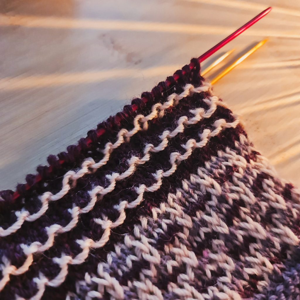 Point 9 stripy soxx kal 2023 lang yarns