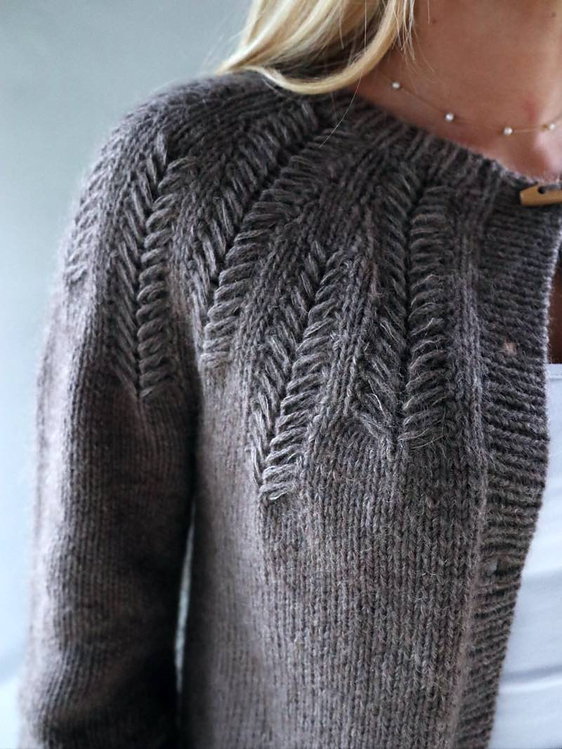 Cardigan Callie Knitamore laine Lang Yarns