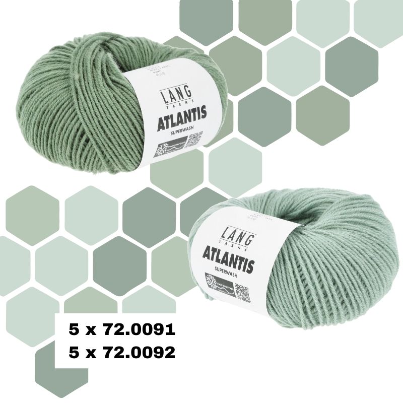 composition couleurs 3 echarpe honey comb laine atlantis lang yarns