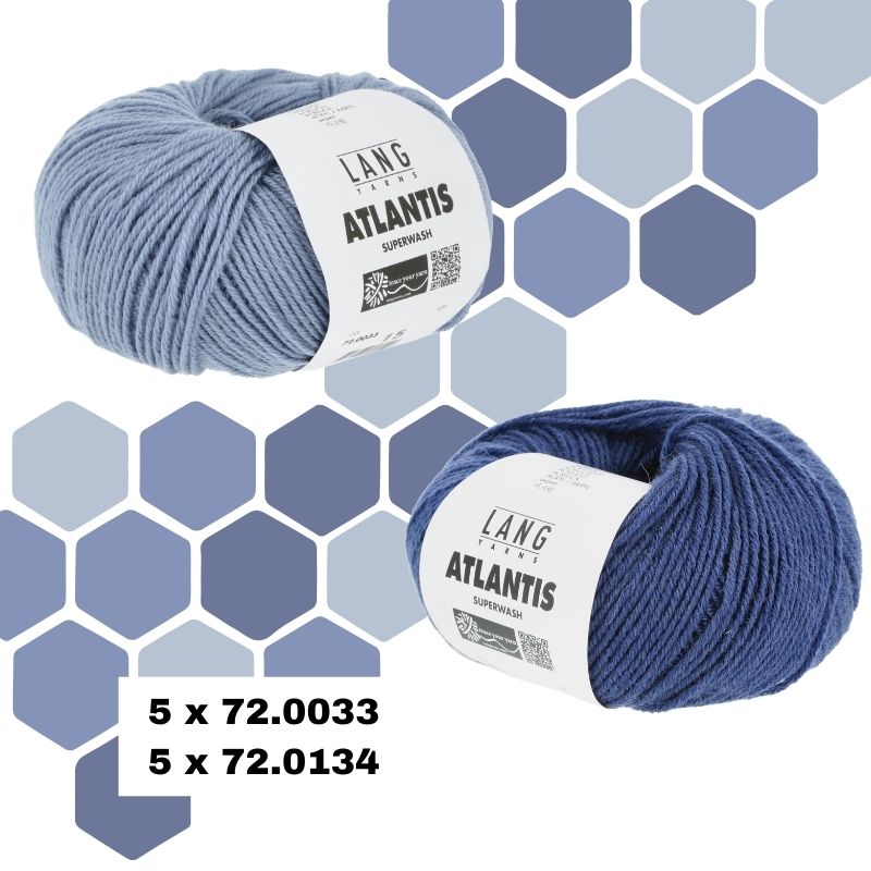 composition couleurs echarpe honey comb laine atlantis lang yarns