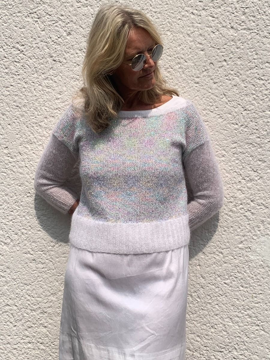 Pull de Barbel Diderichs en laine Mohair Luxe et Paillettes Lang Yarns