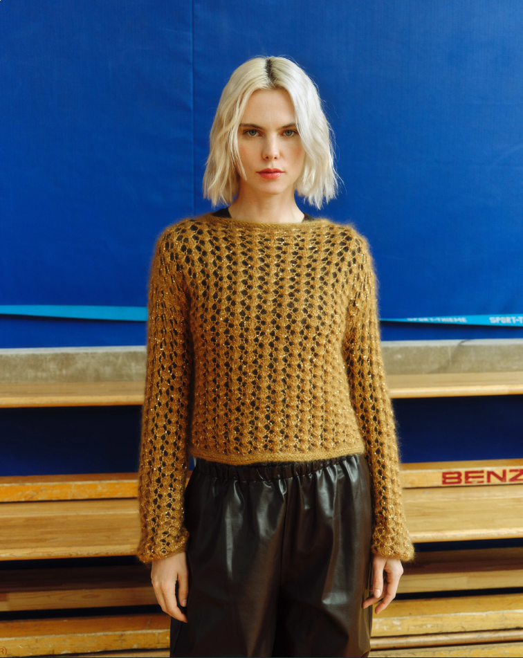 Pull Liva en laine Mohair Luxe et Paillettes