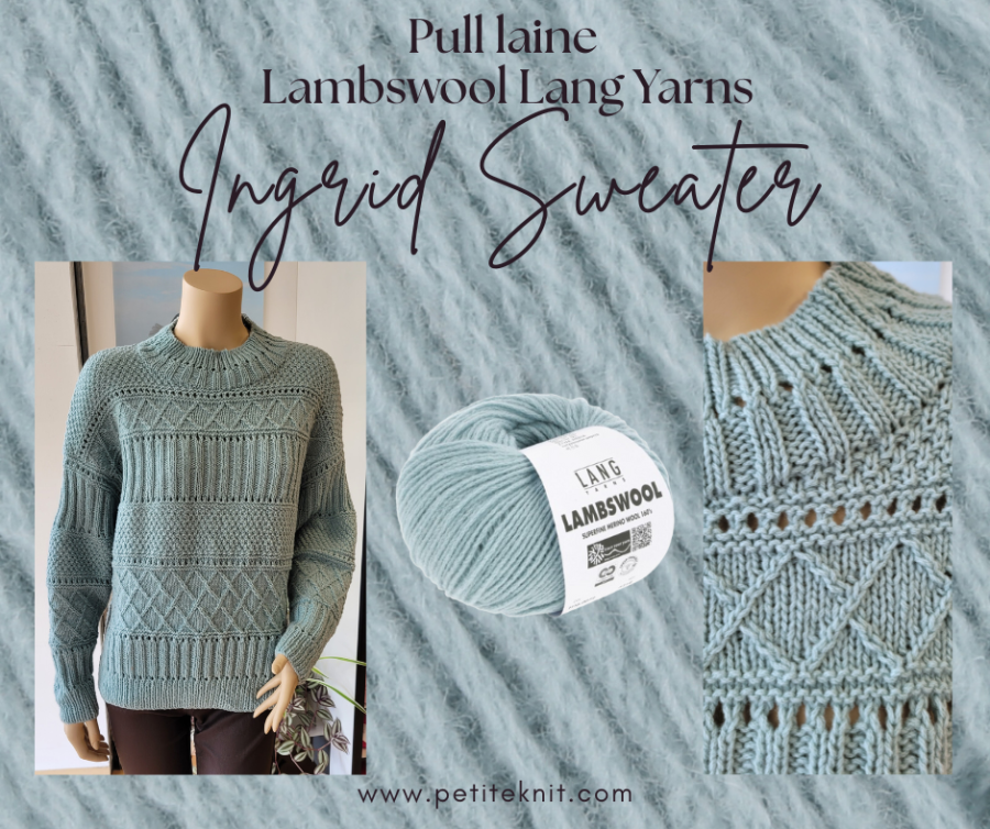 pull ingrid petiteknit laine lambswool lang yarns