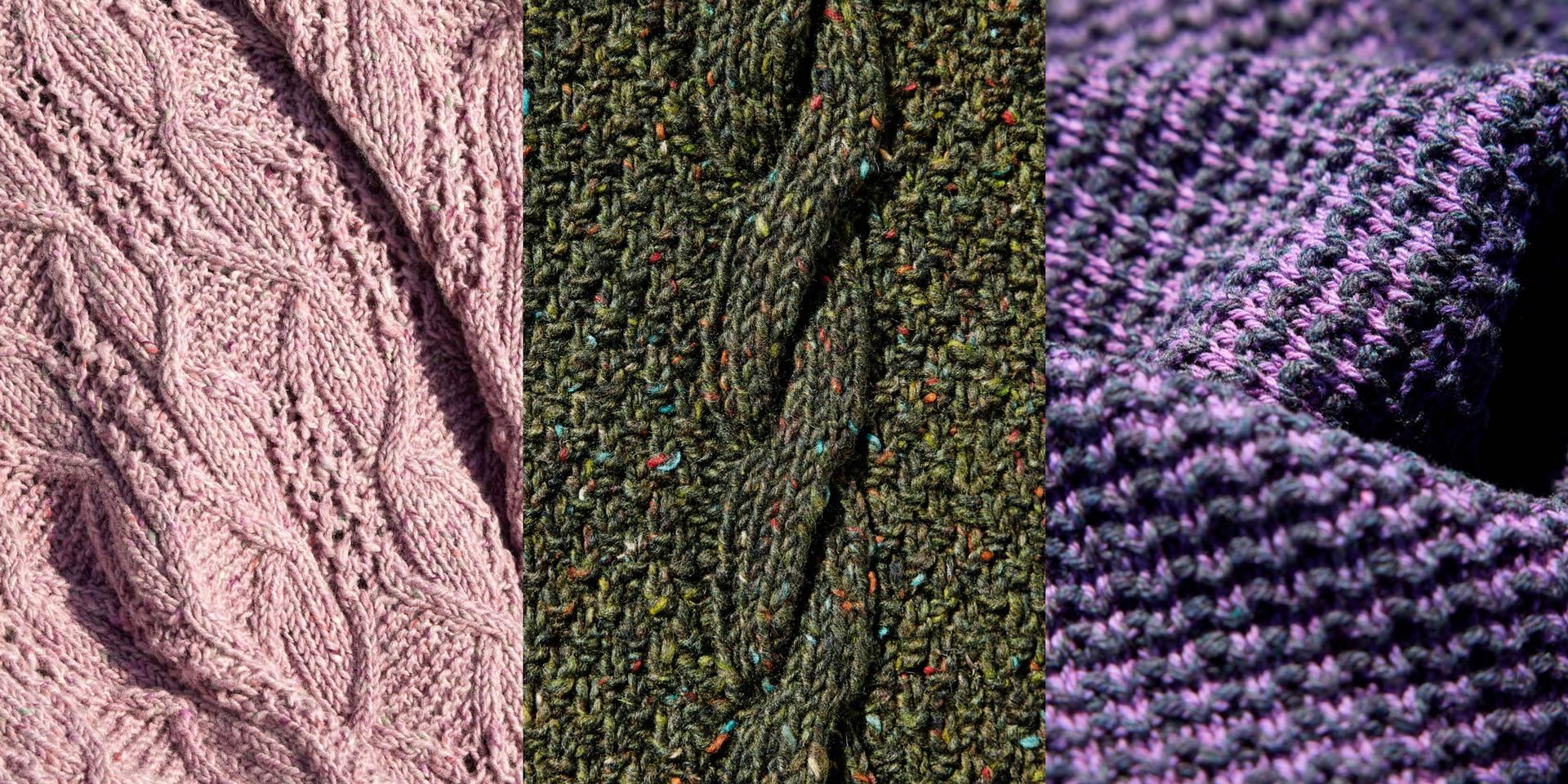 point tricot laines tweed