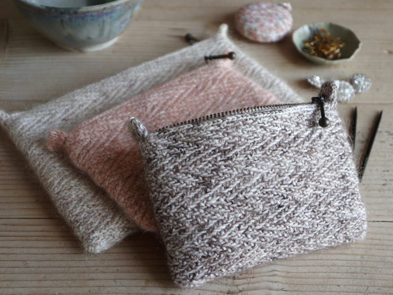 Pochette violetta laines Lang Yarns de Knitamore