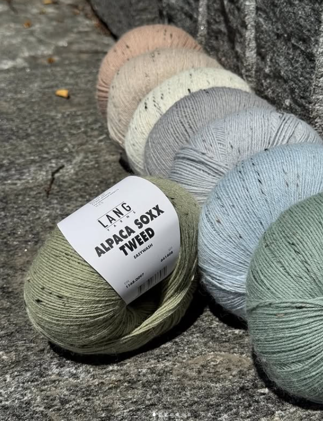 alpaca soxx tweed lang yarns